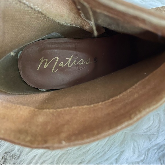 Matisse Cloey Suede Boho Western Fringe Ankle Boots in Camel - 9.5M - Picture 2 of 16